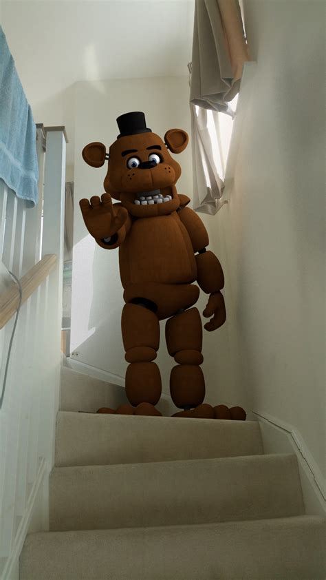 freddy costume fnaf|freddy fazbear costume that's real.